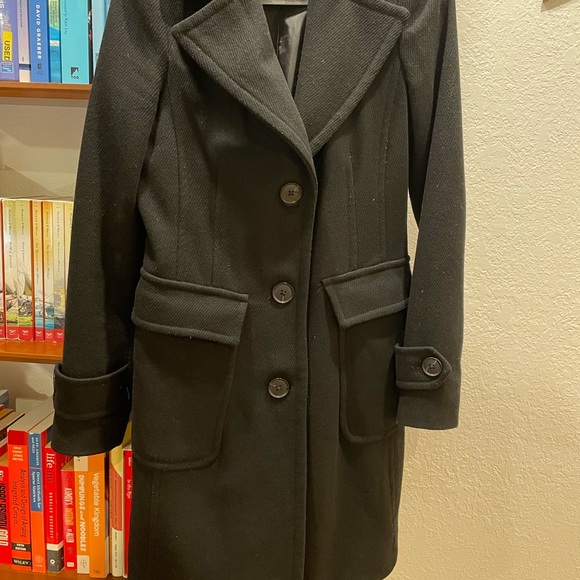 Michael Kors Wool Blend Modern Fit Coat - Size XXS Black - Picture 2 of 14